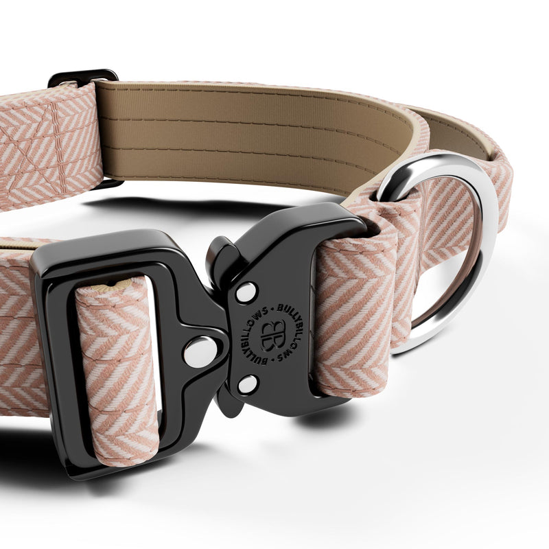 4cm Herringbone Combat® Collar | Handle & Rated Clip - Elegant Cream