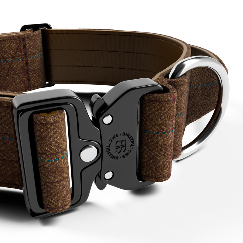 5cm Tweed Combat® Collar | With Handle & Secure Clip - Classic Tan