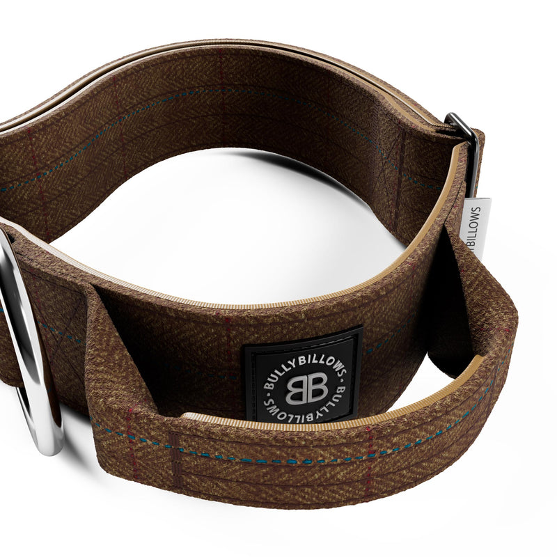 5cm Tweed Combat® Collar | With Handle & Secure Clip - Classic Tan