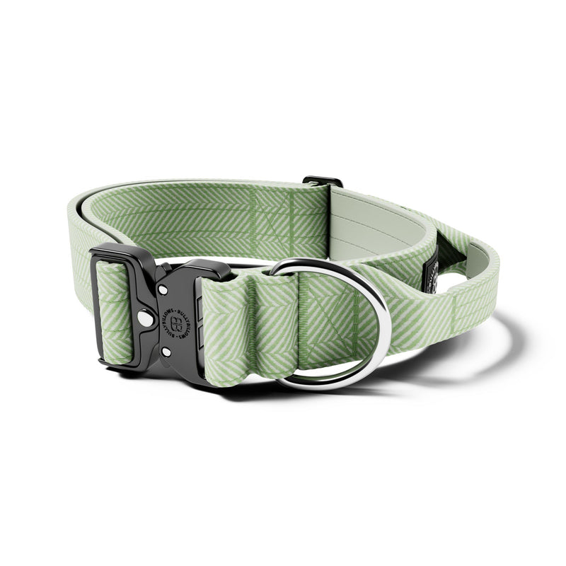 5cm Herringbone Combat® Collar | With Handle & Secure Clip - Mint Green