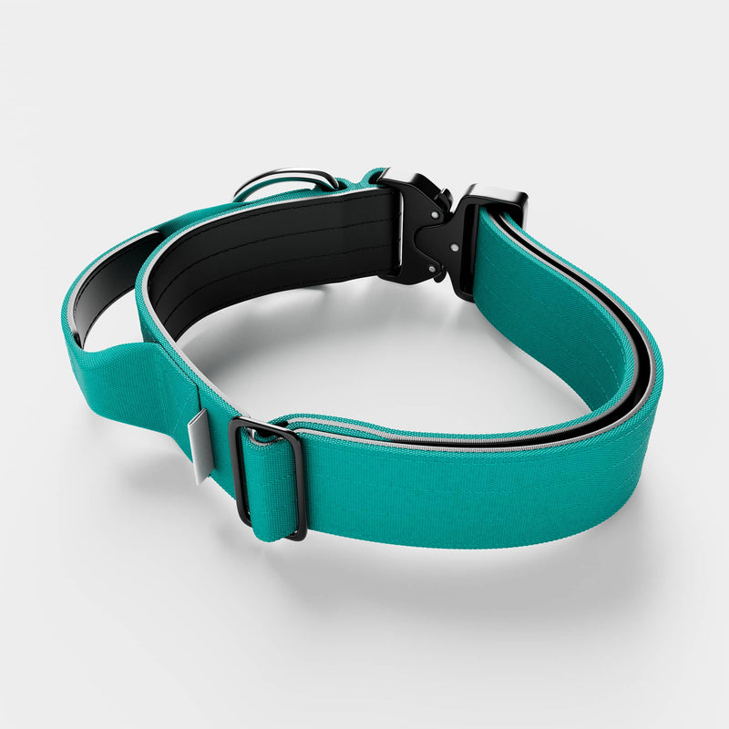 5cm Combat® Collar | With Handle & Secure Clip - Turquoise