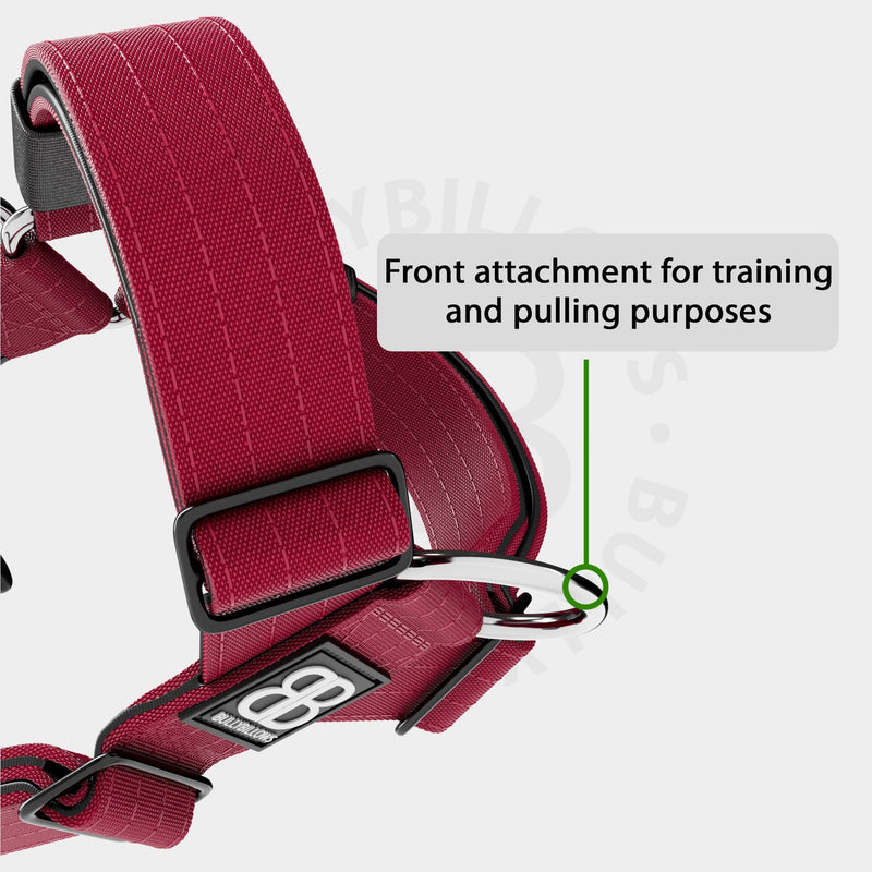 Training Anti Pull TRI-Harness® | M-XL Breeds - Burgundy