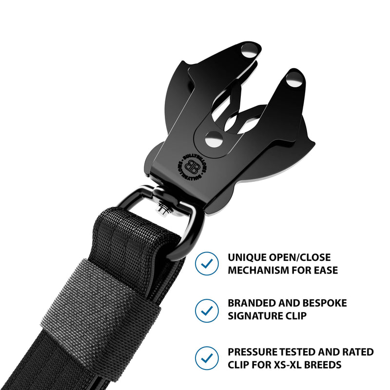 Adjustable Combat® Traffic Lead -  Black