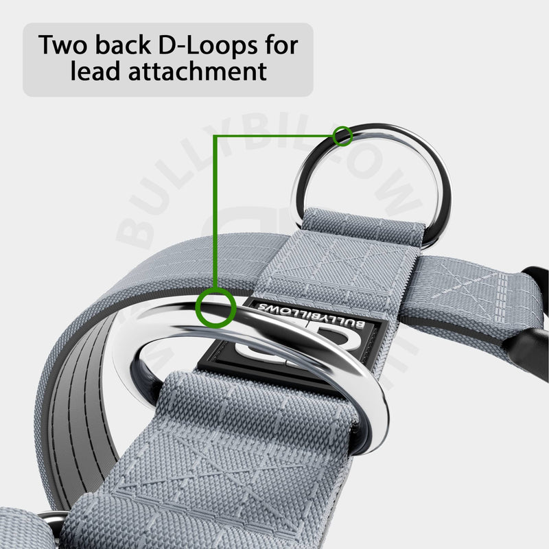 Training Anti Pull TRI-Harness® | M-XL Breeds - Metal Grey
