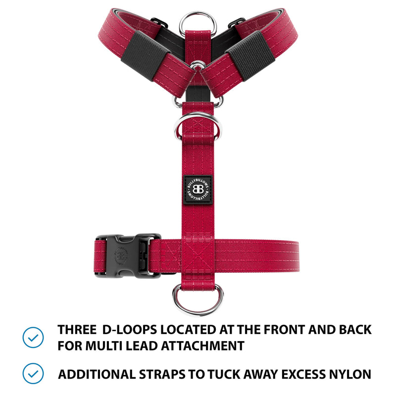 Mini Training Anti Pull TRI-Harness® | Small Breeds - Burgundy