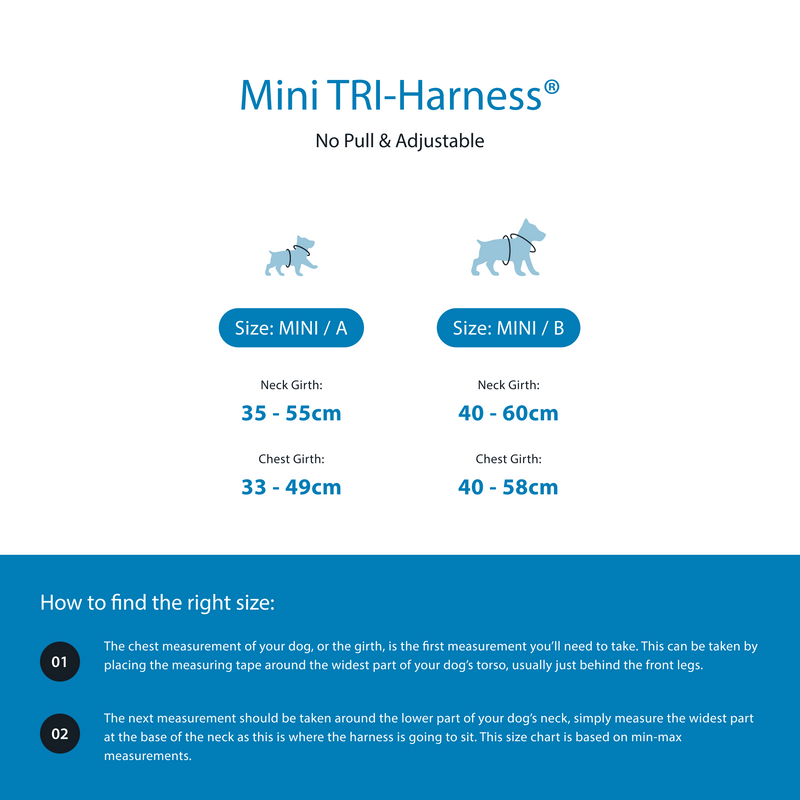 Mini Training Anti Pull TRI-Harness® | Small Breeds - Red