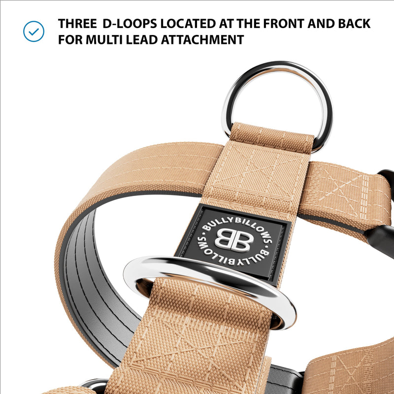 Training Anti Pull TRI-Harness® | M-XL Breeds - Tan