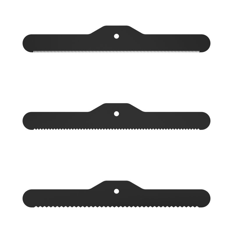 3-Piece Spare Deshedding Blade Set - Black