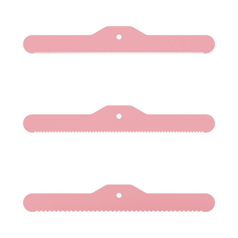 3-Piece Spare Deshedding Blade Set - Pink