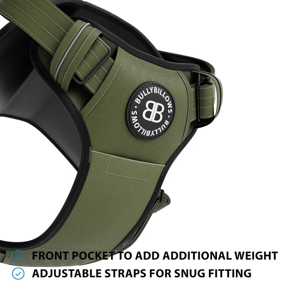 Weight & Fitness Premium Harness | Health Enhancement - x5 Pockets - Khaki