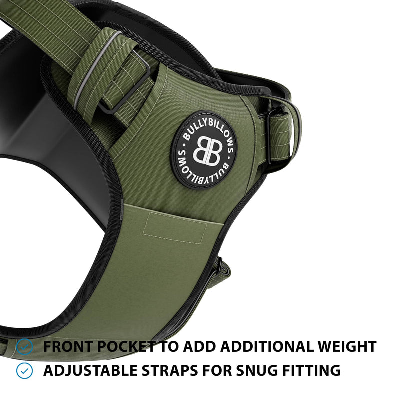 Weight & Fitness Premium Harness | Health Enhancement - x5 Pockets - Khaki