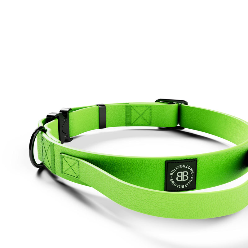 2.5cm Combat Billowthane® Collar | Waterproof | NEON Green