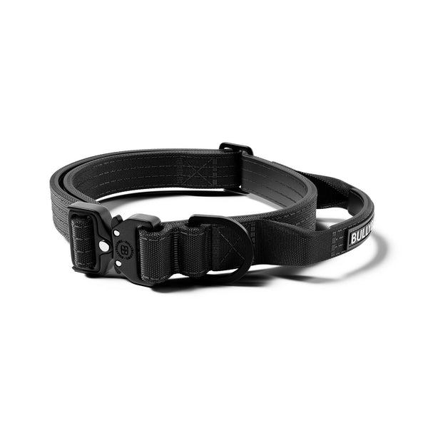 2.5cm Lighter Combat® Collar | Handle & Rated Clip - Black x Black