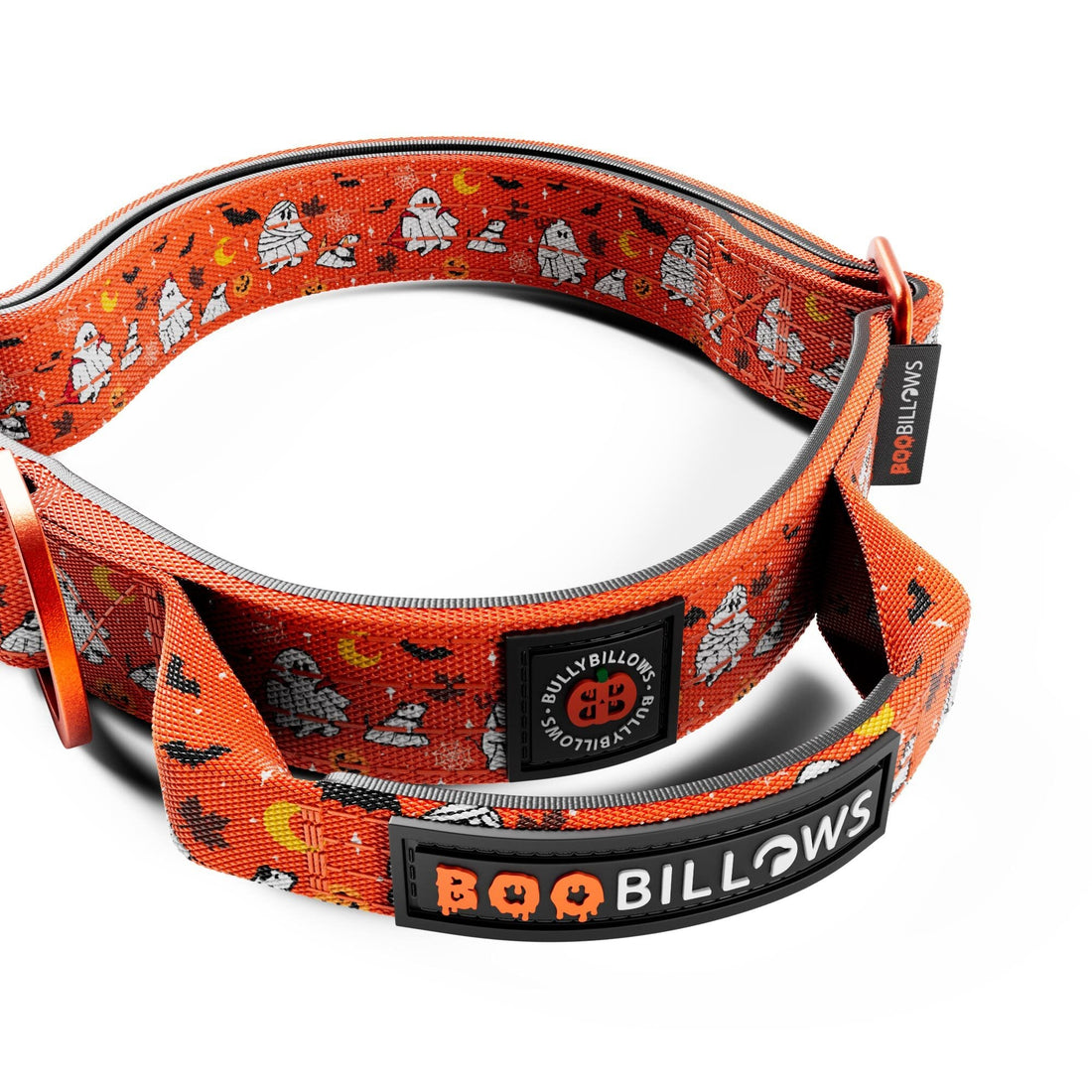 featured image of 2.5cm Lighter Combat® Collar | With Handle & Secure Clip - Halloween BooBillows - Orange