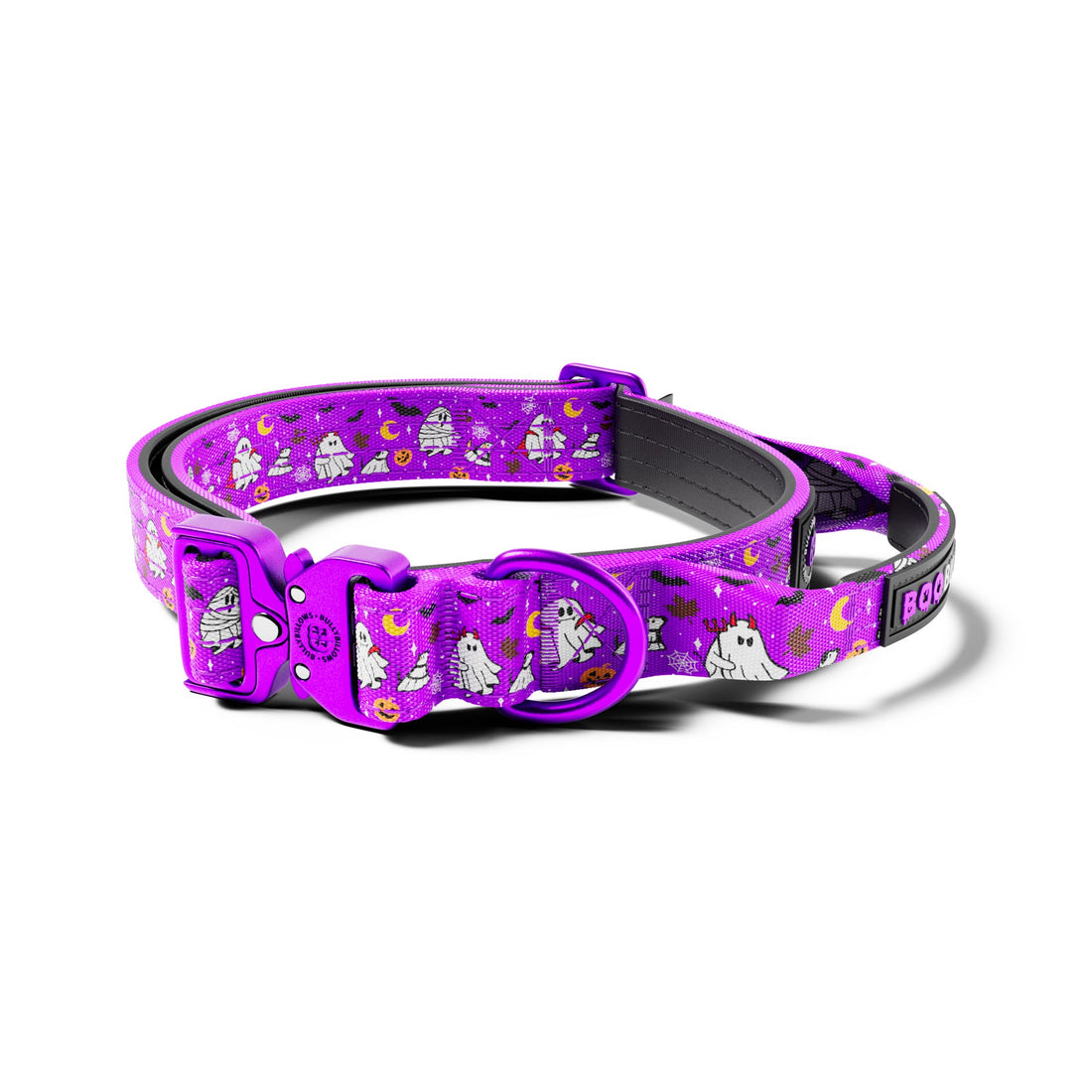 featured image of 2.5cm Lighter Combat® Collar | With Handle & Secure Clip - Halloween BooBillows - Purple