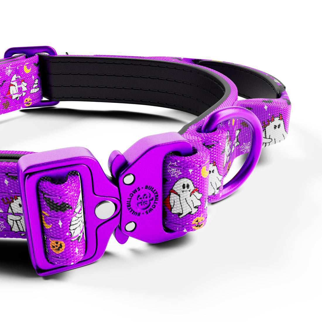 featured image of 2.5cm Lighter Combat® Collar | With Handle & Secure Clip - Halloween BooBillows - Purple