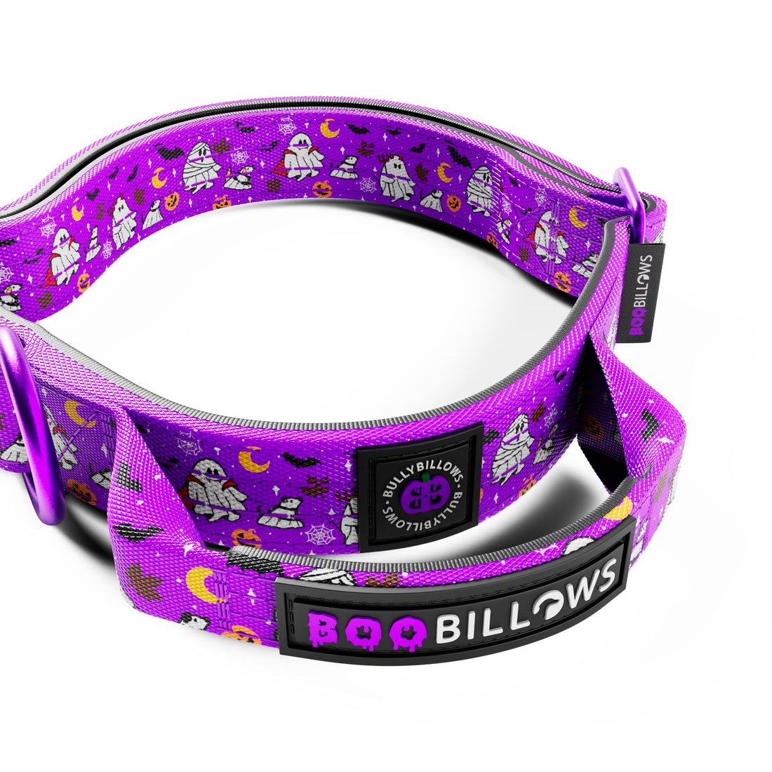 featured image of 2.5cm Lighter Combat® Collar | With Handle & Secure Clip - Halloween BooBillows - Purple