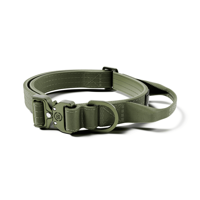 2.5cm Lighter Combat® Collar | With Handle & Secure Clip - Khaki x Khaki
