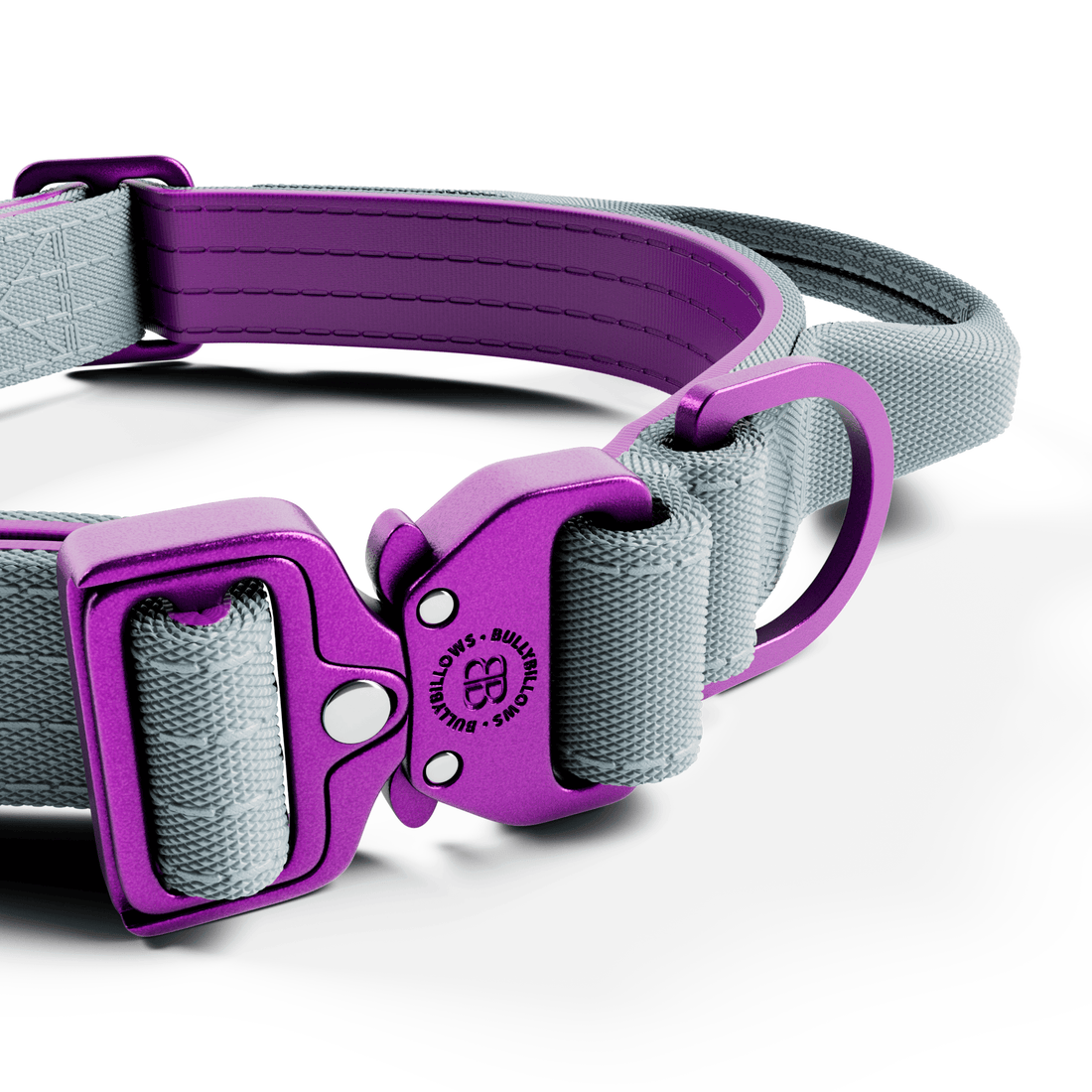 featured image of 2.5cm Lighter Combat® Collar | With Handle & Secure Clip - Purple x Grey
