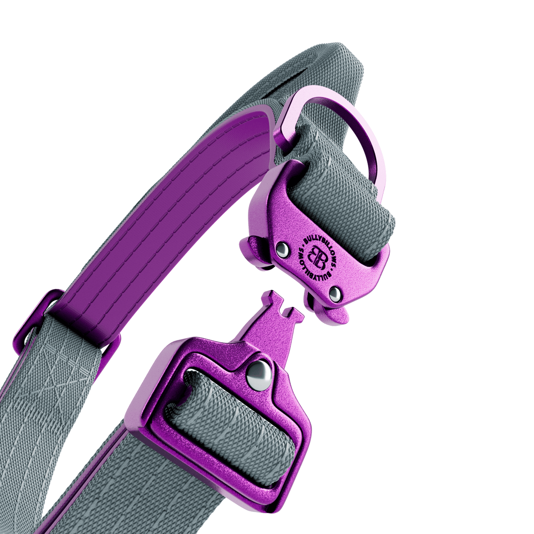 featured image of 2.5cm Lighter Combat® Collar | With Handle & Secure Clip - Purple x Grey