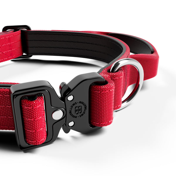 2.5cm Combat® Collar | With Handle & Rated Clip - Red