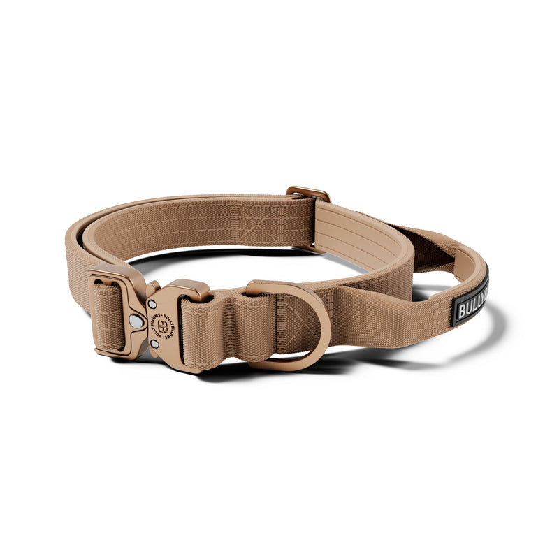 2.5cm Lighter Combat® Collar | With Handle & Secure Clip - Tan x Tan
