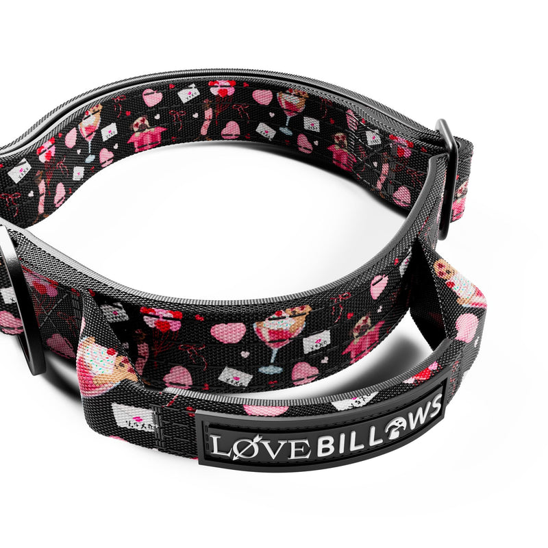 Sweet Steps 2.5cm Collar & Lead Bundle - Black