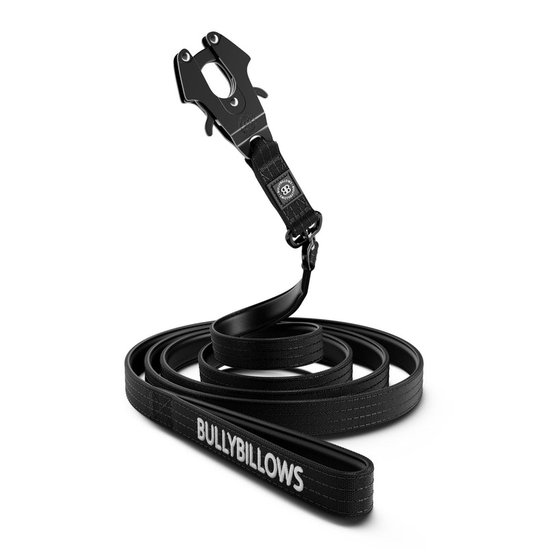 3m Swivel Combat Lead | Anti-Tangle & Secure Clip - Black