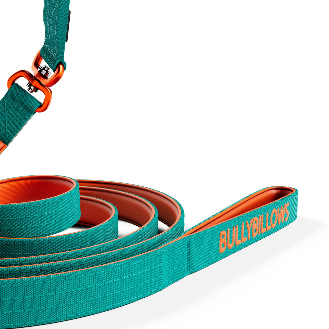 featured image of 3M Lighter Swivel Combat Leash | Anti-Tangle & Secure Clip - Turquoise x Orange