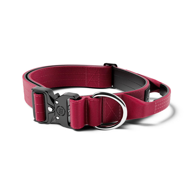 4cm Combat® Collar | With Handle & Secure Clip - Burgundy