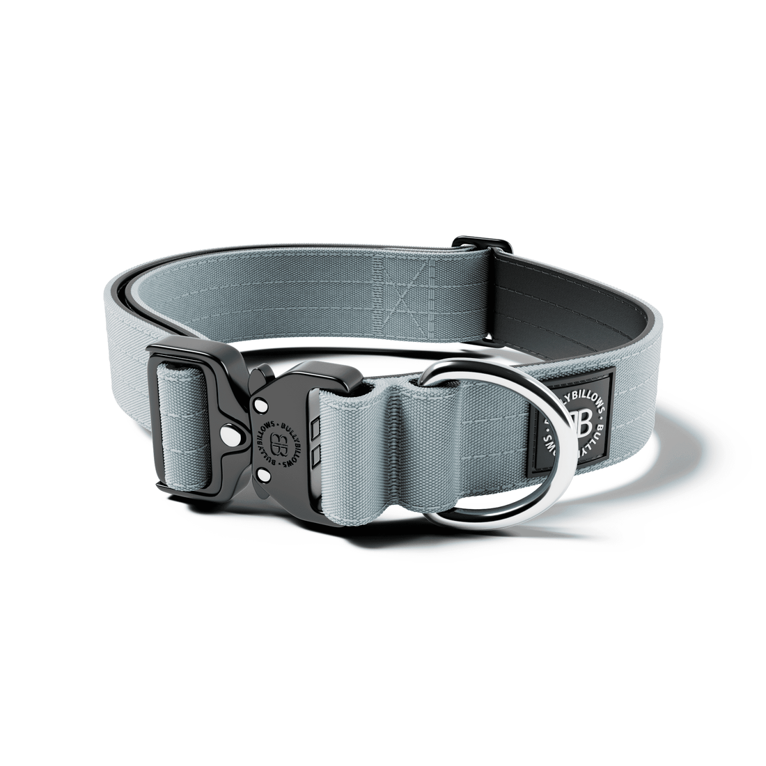 featured image of 4cm Combat® Collar | No Handle & Secure Clip - Metal Grey