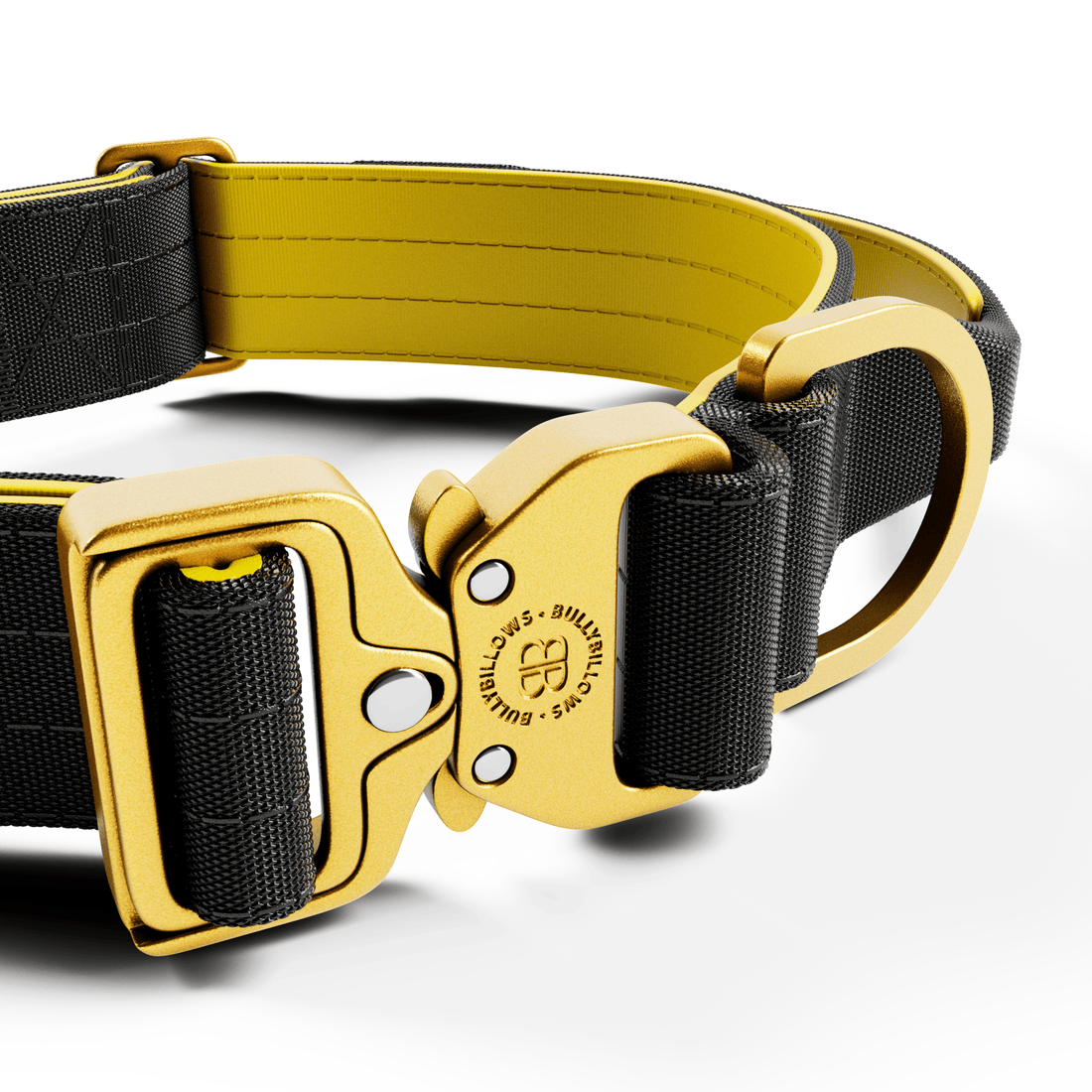featured image of 4cm LIGHTER Combat® Collar | With Handle & Secure Clip - Black & Yellow