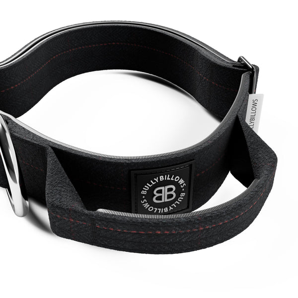 4cm Tweed Combat® Collar | Handle & Secure Clip - Charcoal Black