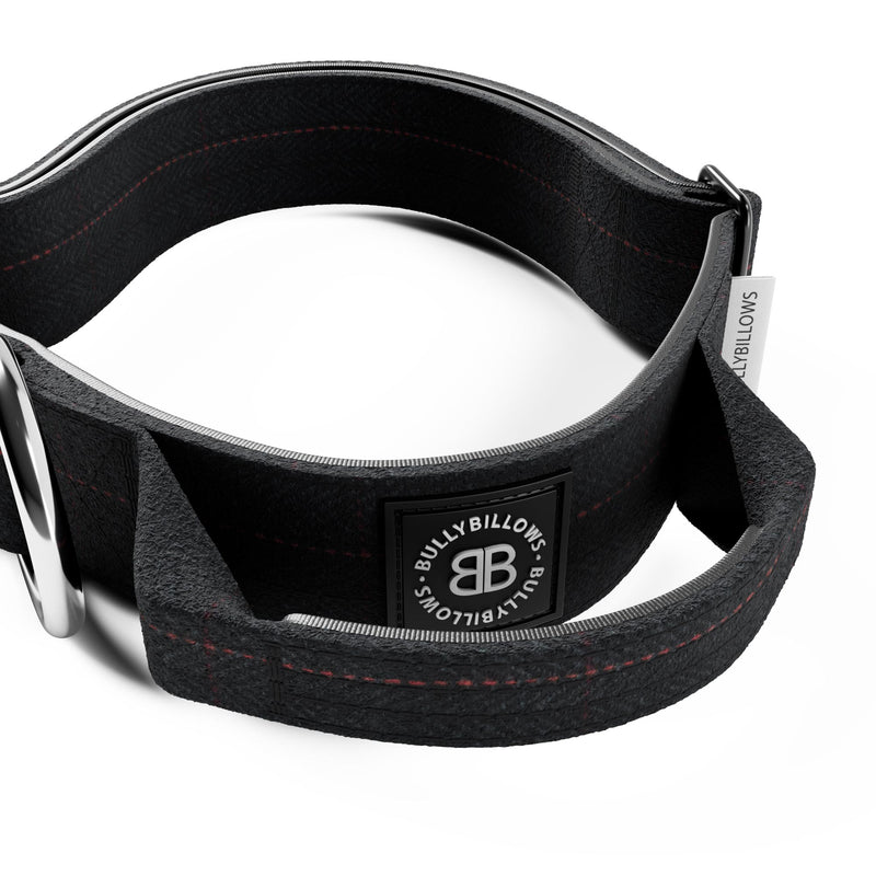 4cm Tweed Combat® Collar | Handle & Secure Clip - Charcoal Black