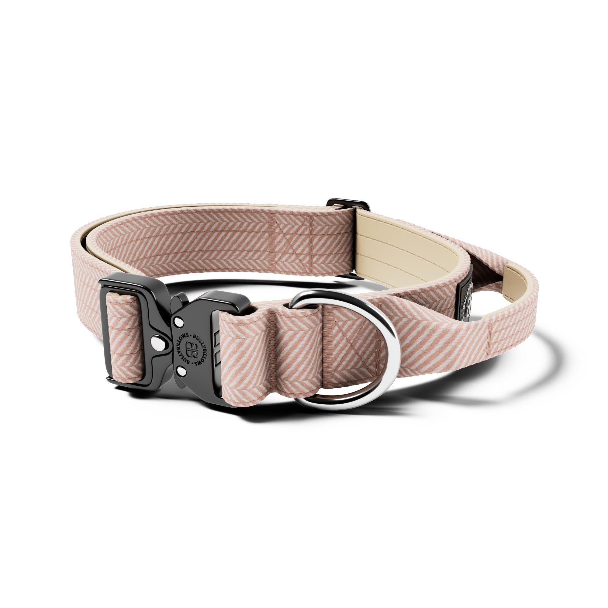4cm Herringbone Combat® Collar | Handle & Rated Clip - Elegant Cream