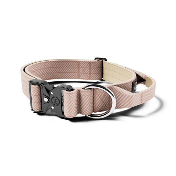 4cm Herringbone Combat® Collar | Handle & Rated Clip - Elegant Cream