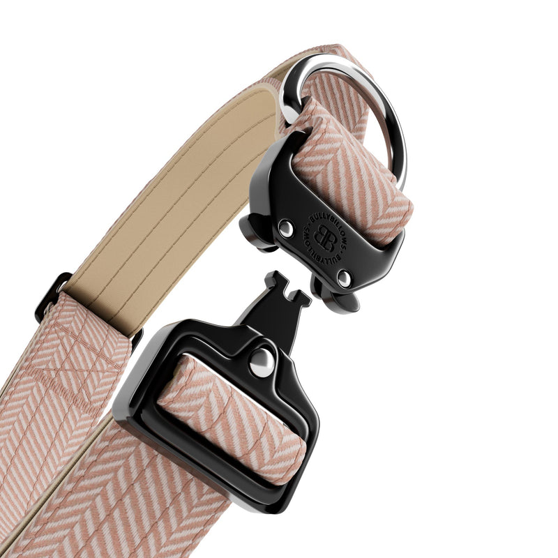 4cm Herringbone Combat® Collar | Handle & Rated Clip - Elegant Cream