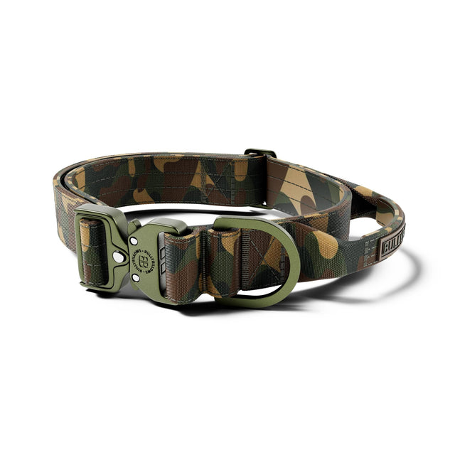 4cm Lighter Combat® Collar | With Handle Rated Clip - Green Camouflage