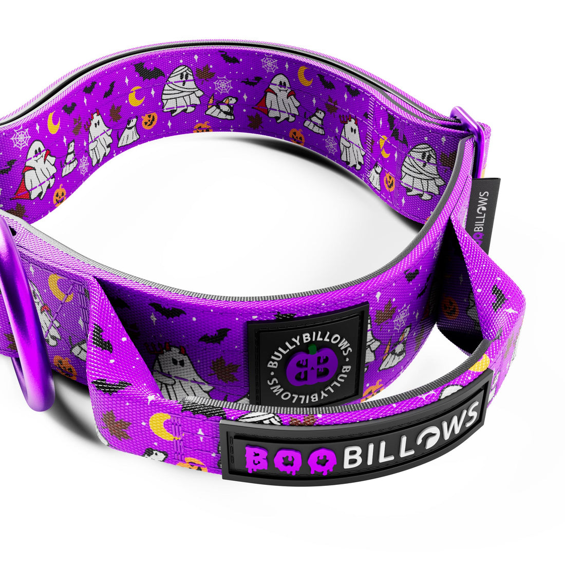 featured image of 4cm Lighter Combat® Collar | With Handle & Secure Clip - Halloween BooBillows - Purple