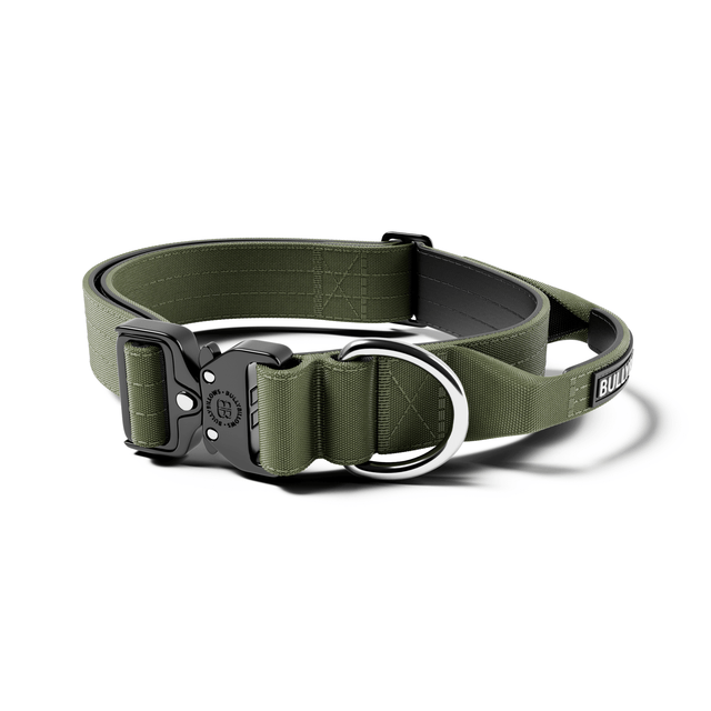4cm Combat® Collar | With Handle & Secure Clip -  Khaki