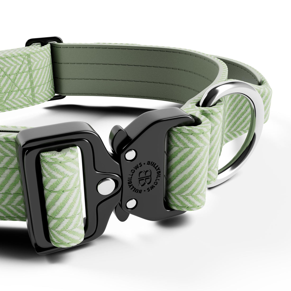 featured image of 4cm Herringbone Combat® Collar | With Handle & Secure Clip - Mint Green