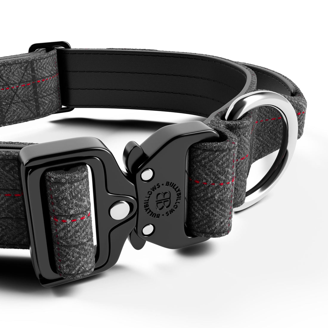 featured image of 4cm Tweed Combat® Collar | With Handle & Secure Clip - Stone Grey