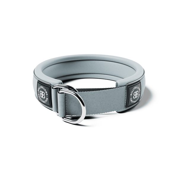 4cm Slip on Collar | Foam Padded - Metal Grey