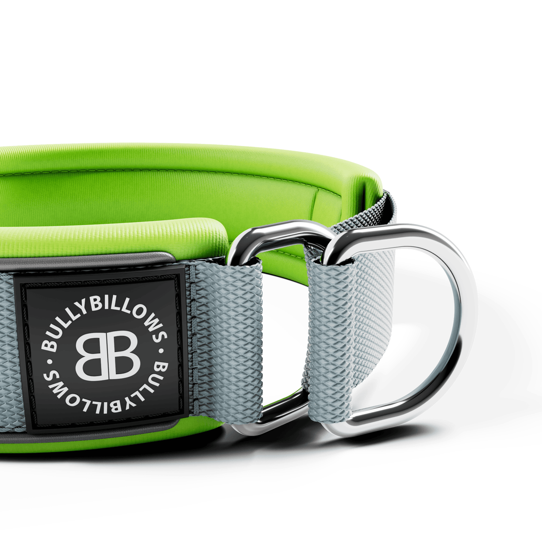 featured image of 5cm Slip on Collar | Foam Padded - Metal Grey x Neon