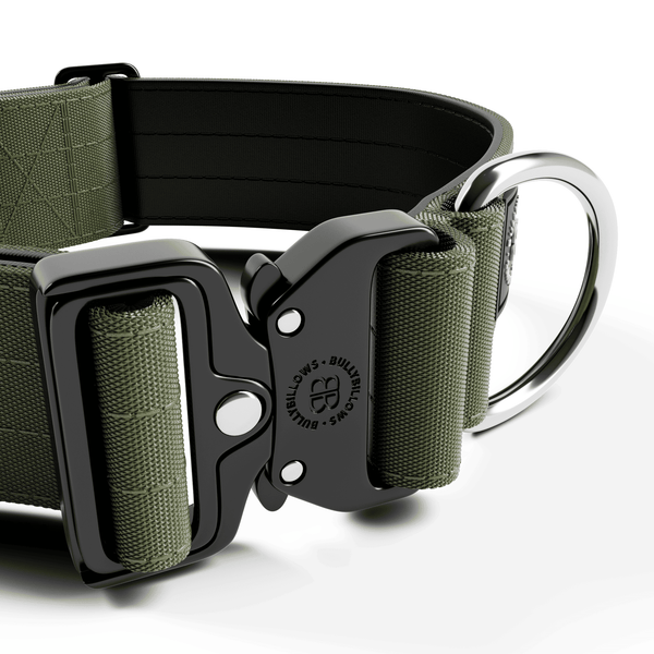 5cm Combat® Collar | NO Handle & Secure Clip - Khaki
