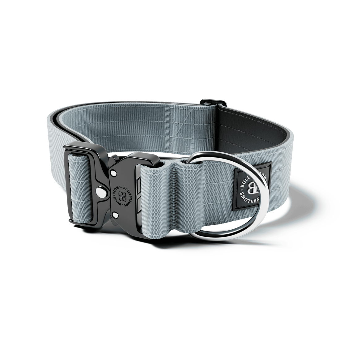 featured image of 5cm Combat® Collar | NO Handle & Secure Clip - Metal Grey