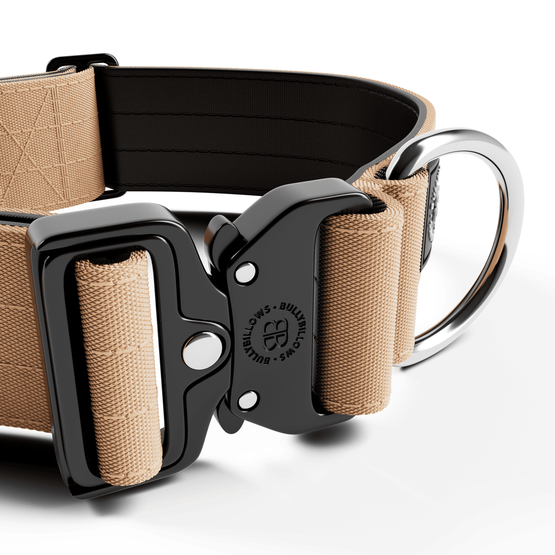featured image of 5cm Combat® Collar | NO Handle & Secure Clip - Tan