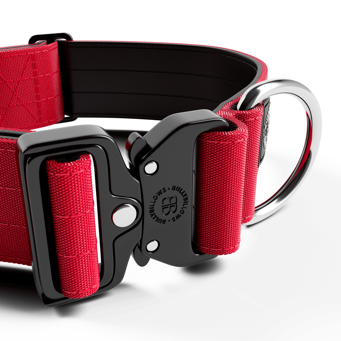 featured image of 5cm Combat® Collar | NO Handle & Secure Clip - Red