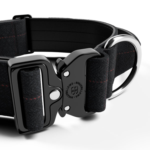 5cm Tweed Combat® Collar | With Handle & Secure Clip - Charcoal Black
