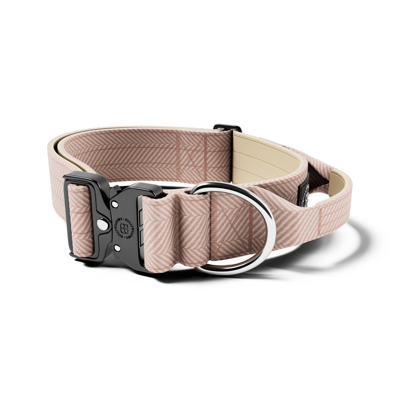 5cm Herringbone Combat® Collar | With Handle & Secure Clip - Elegant Cream